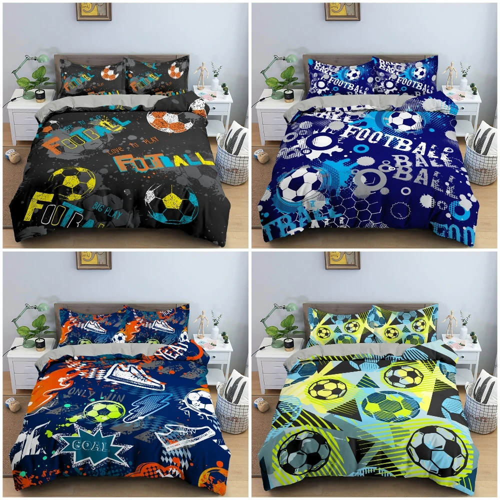 3Pcs Colored Football Pattern Bedding Set For Boys Bedroom Decor Soft Cozy Duvet/Quilt Cover King Queen Single Baby Bedclothes
3Pcs Colored Football Pattern Bedding Set For Boys Bedroom Decor Soft Cozy Duvet/Quilt Cover King Queen Single Baby Bedclothes