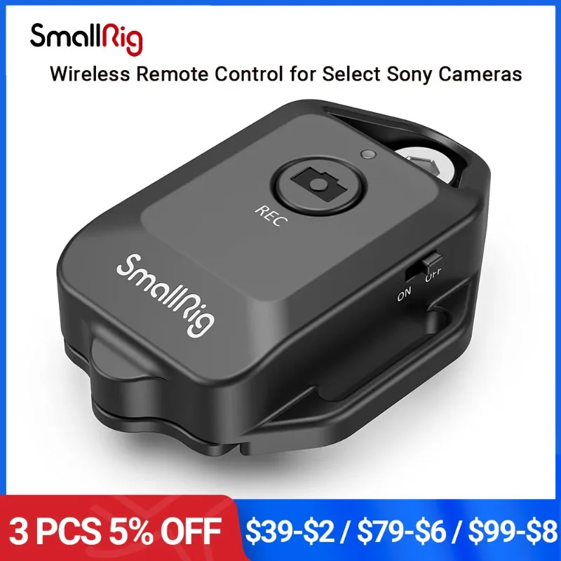SmallRig Wireless Remote Control for Sony ZV-1/ZV-E10 /A6100 / A6400 / A6600/A7C/ A7 III/A7S III/A7R III / A7R IV Cameras 2924
SmallRig Wireless Remote Control for Sony ZV-1/ZV-E10 /A6100 / A6400 / A6600/A7C/ A7 III/A7S III/A7R III / A7R IV Cameras 2924