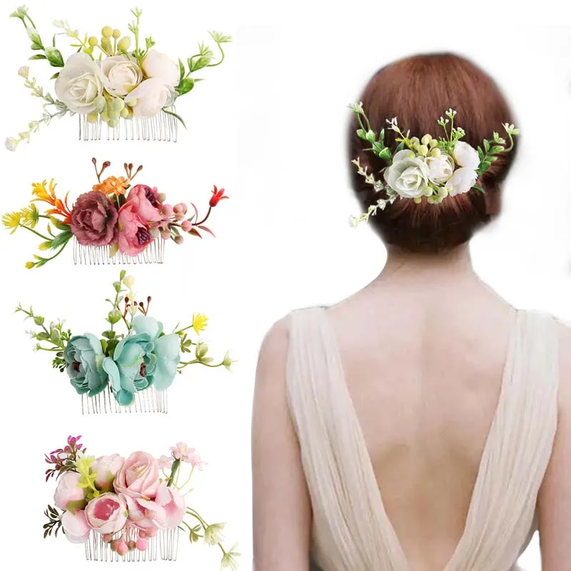 Fashion Wedding Artificial Hair Combs Accessories For Bridal Flower Headpiece Women Bride Hair Jewelry Girls New Headwear
Fashion Wedding Artificial Hair Combs Accessories For Bridal Flower Headpiece Women Bride Hair Jewelry Girls New Headwear