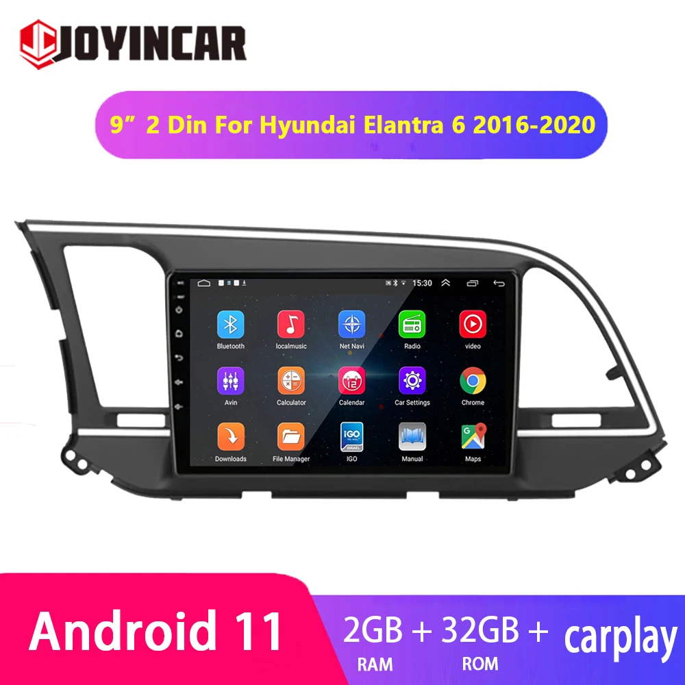 Автомагнитола Carplay, мультимедийный видеоплеер на Android 11 для Hyundai Elantra 6 2016-2018-2020, GPS-навигация, 2 Din, стерео головное устройство
Автомагнитола Carplay, мультимедийный видеоплеер на Android 11 для Hyundai Elantra 6 2016-2018-2020, GPS-навигация, 2 Din, стерео головное устройство