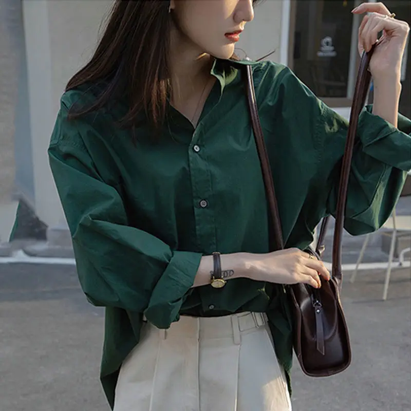 DUOFAN Solid Shirts Women Autumn Design Casual All-match Fashion Office Lady Blouses Korean Vintage Aesthetic Temperament Blusas
DUOFAN Solid Shirts Women Autumn Design Casual All-match Fashion Office Lady Blouses Korean Vintage Aesthetic Temperament Blusas