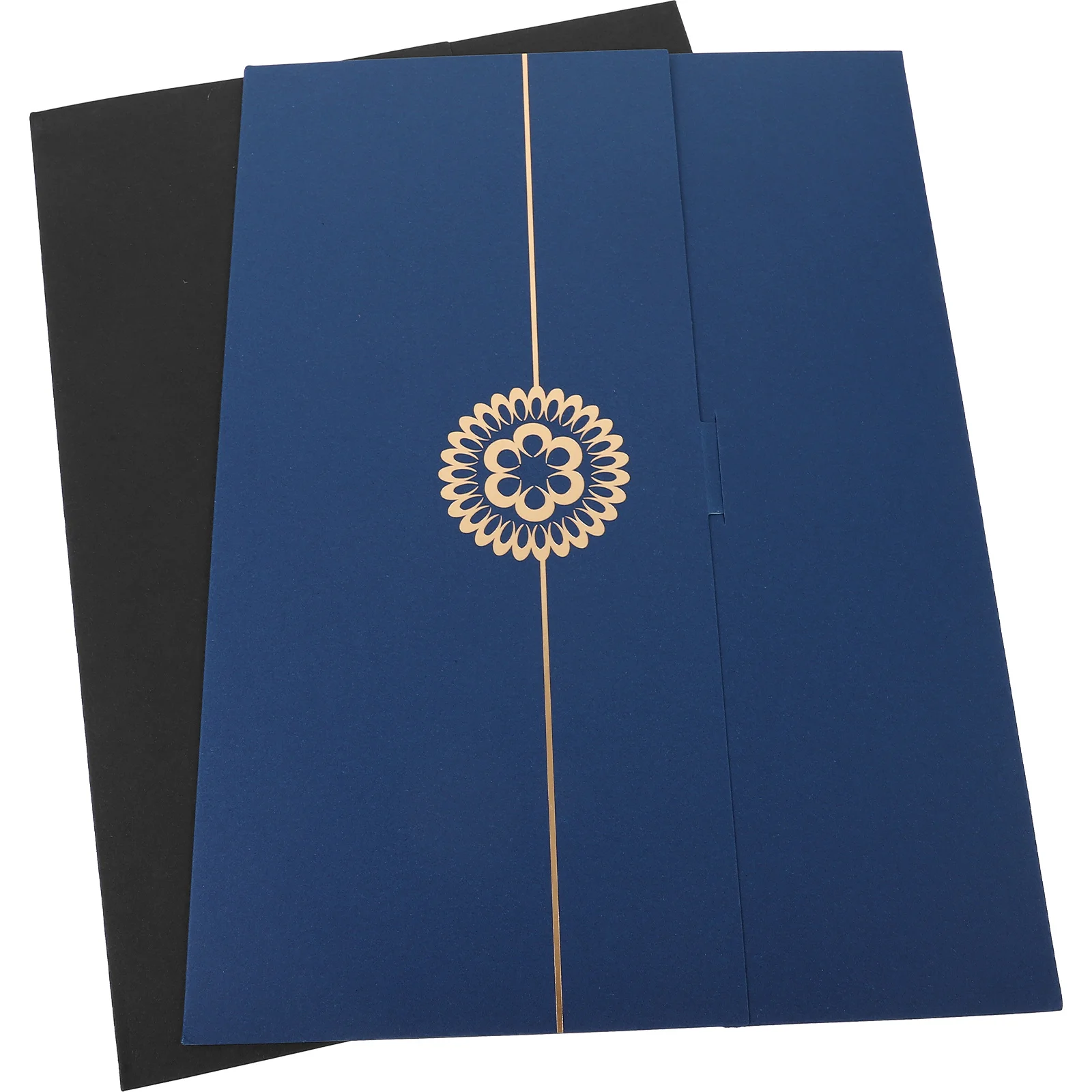 

2 Pcs Award Certificate Paper Covers Diploma Frame Bronzing Graduation File Holders File Folder
