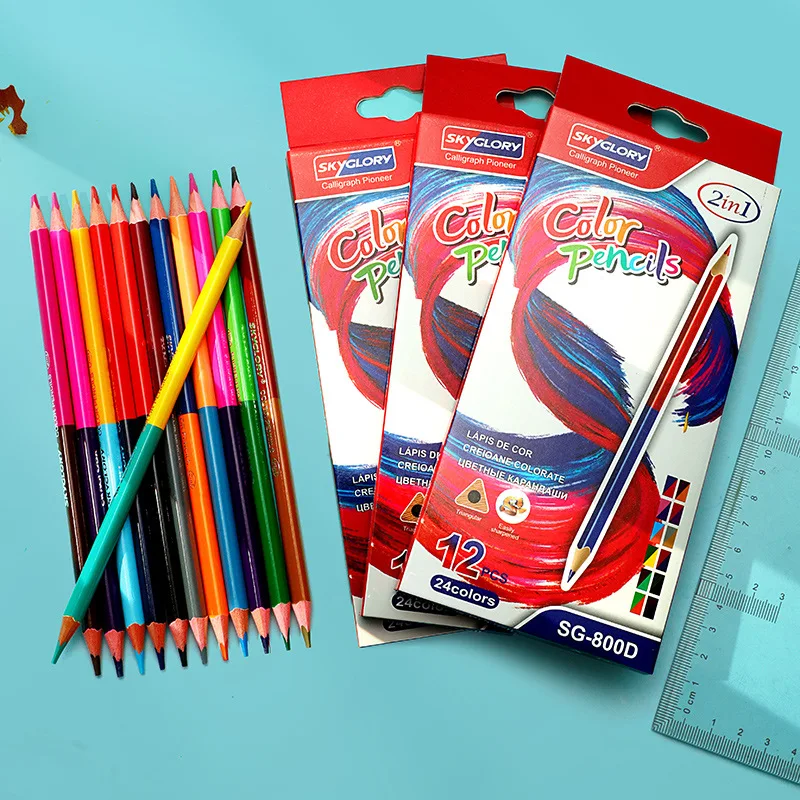 Double Ended Colored Pencil, Professional Hand Drawn Student Brush Set for Kids Beginner Drawing Oil Colored Pencil Stationery
Double Ended Colored Pencil, Professional Hand Drawn Student Brush Set for Kids Beginner Drawing Oil Colored Pencil Stationery