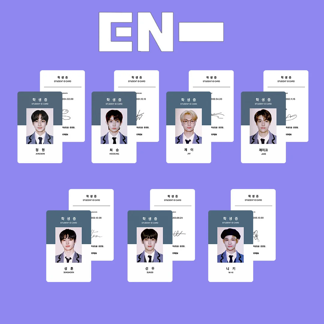 KPOP New Boys Group ENHYPEN Seasonal Greeting Concept Photo Collection Card ID Photo LOMO Photo Card Information Card Gift JAKE
KPOP New Boys Group ENHYPEN Seasonal Greeting Concept Photo Collection Card ID Photo LOMO Photo Card Information Card Gift JAKE