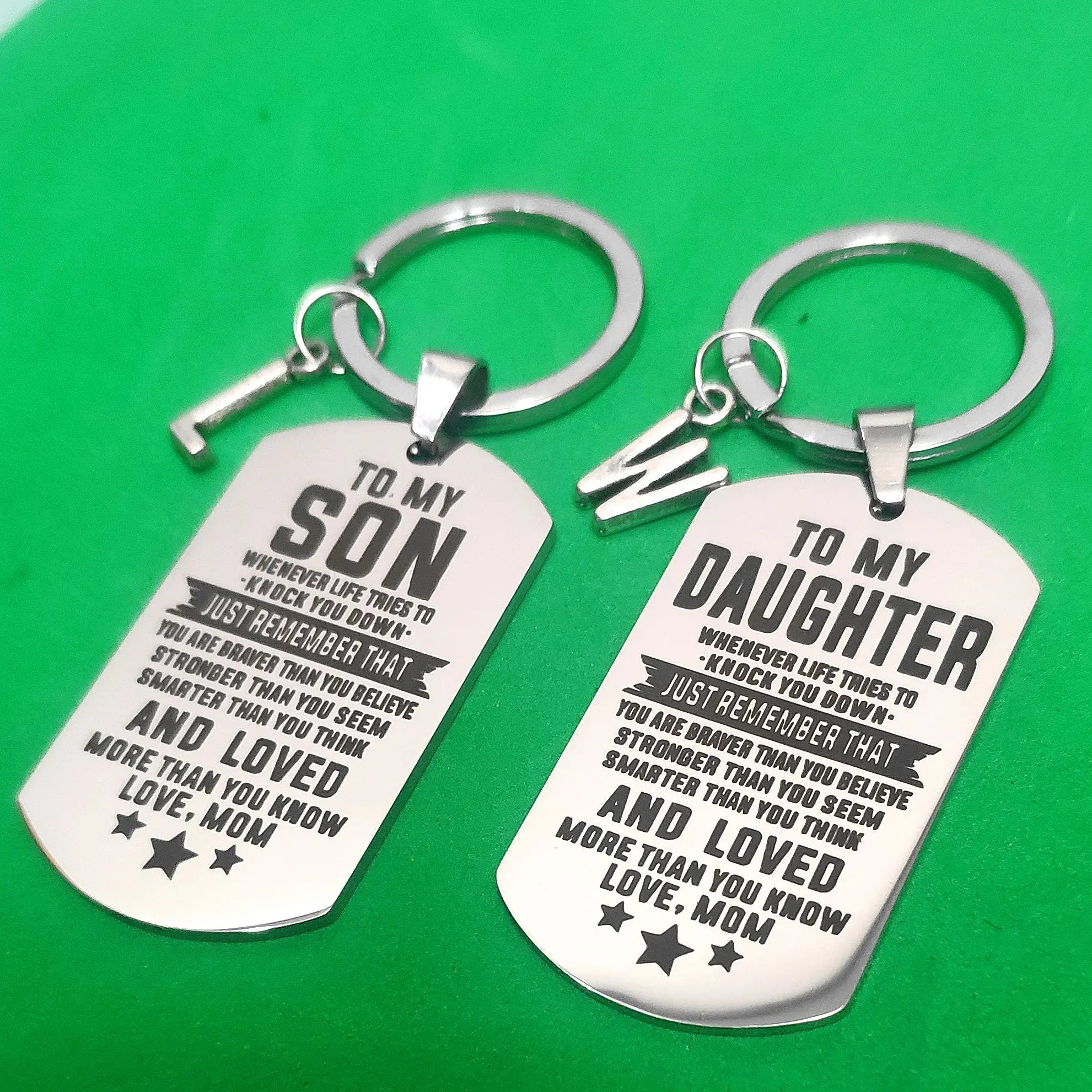 Personality Keychain for Car Keys Kids Keyring A-z 26 Initials Couple Gift Stainless Steel Creativity Military Tag Birthday DIY
Personality Keychain for Car Keys Kids Keyring A-z 26 Initials Couple Gift Stainless Steel Creativity Military Tag Birthday DIY
