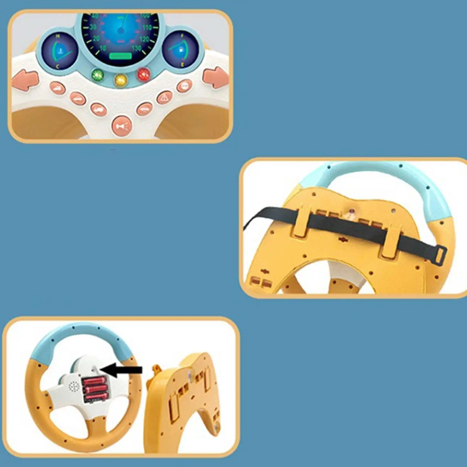 Kids Electric Simulation Steering Wheel Car Seat Toy Interactive Baby Toy 
Kids Electric Simulation Steering Wheel Car Seat Toy Interactive Baby Toy