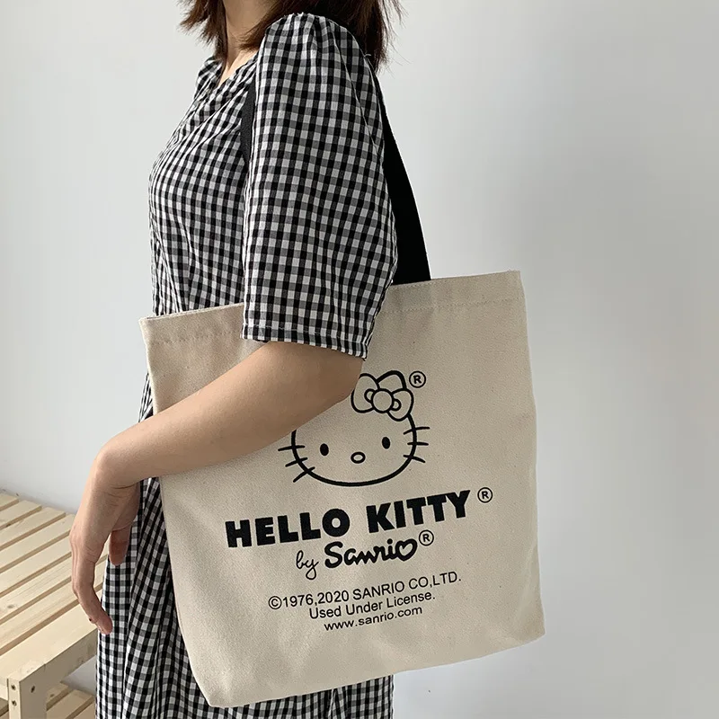 Hello Kitty Sanrio Canvas Women Bag Shoulder Bags Kawaii Casual Large Capacity Shopping Fashion Harajuku Zipper Handbag Tote Bag
Hello Kitty Sanrio Canvas Women Bag Shoulder Bags Kawaii Casual Large Capacity Shopping Fashion Harajuku Zipper Handbag Tote Bag