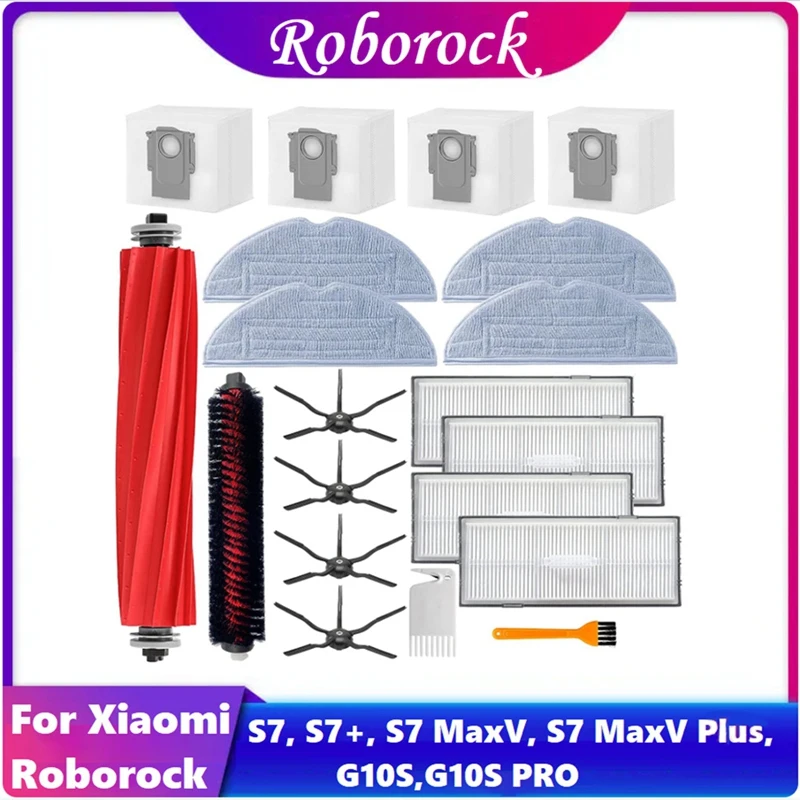 20PCS S7 Accessories Kit for Xiaomi Roborock S7, S7+, S7 MaxV, S7 MaxV Plus,G10S,G10S PRO Robot Vacuum Cleaner 
20PCS S7 Accessories Kit for Xiaomi Roborock S7, S7+, S7 MaxV, S7 MaxV Plus,G10S,G10S PRO Robot Vacuum Cleaner