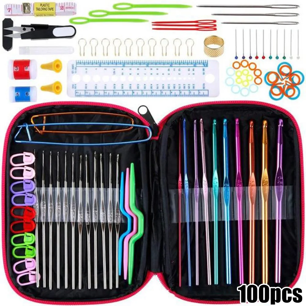 100pcs Aluminum Circular Knitting Needles Set Interchangeable Crochet Needles For Weaving Craft Knitting Accessories
100pcs Aluminum Circular Knitting Needles Set Interchangeable Crochet Needles For Weaving Craft Knitting Accessories