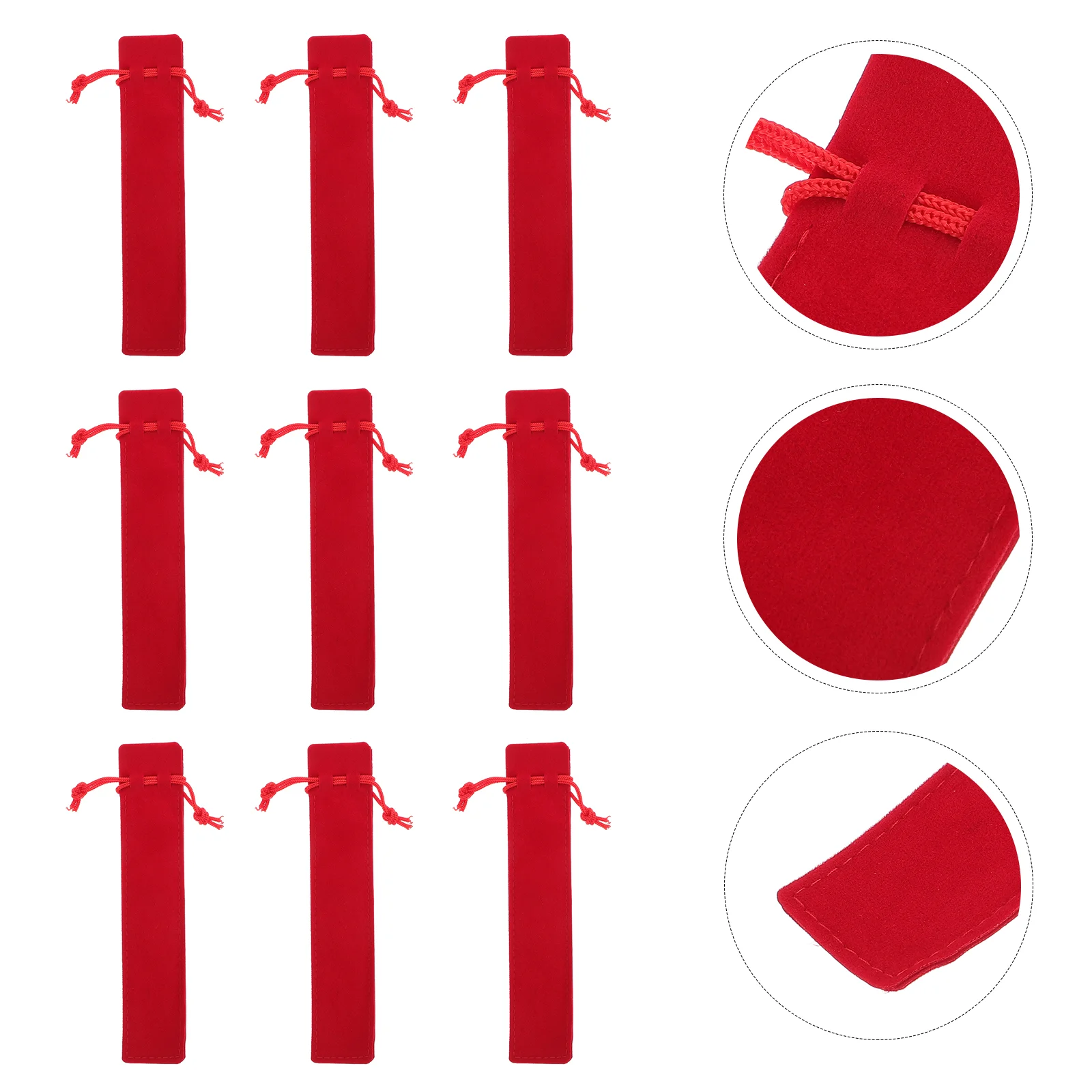 20pcs Single Drawstring Pen Pouch Sleeve Holder Pen Case Gift Bag Set (Red)
20pcs Single Drawstring Pen Pouch Sleeve Holder Pen Case Gift Bag Set (Red)