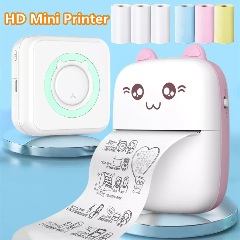 Mini Printer Portable Thermal Printer Sticker Printer 57mm Lable Printing Wireless BT 200dpi Android IOS Self-adhesive Printers
Mini Printer Portable Thermal Printer Sticker Printer 57mm Lable Printing Wireless BT 200dpi Android IOS Self-adhesive Printers