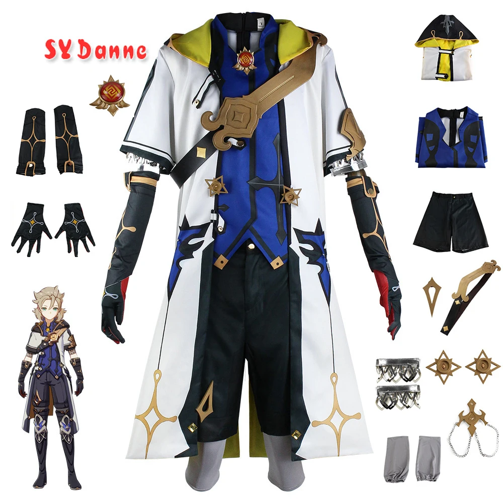 Game Genshin Impact Costumes Albedo Cosplay Halloween Party Game Clothes For Unisex Suit
Game Genshin Impact Costumes Albedo Cosplay Halloween Party Game Clothes For Unisex Suit