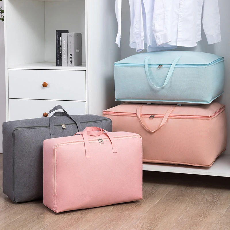 

Large Capacity Clothes Storage Bag Waterproof Cabinet Wardrobe Organizer Quilt Pillow Blanket Organizer Dustproof Bedding Storag