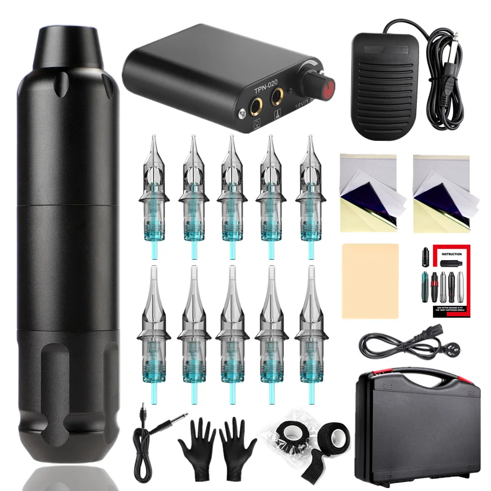 Professional Tattoo Kits Motor Tattoo Machine Set Motor Tattoo Pen Full Set of Tattoo Equipment Color Inks Power Supply Painting
Professional Tattoo Kits Motor Tattoo Machine Set Motor Tattoo Pen Full Set of Tattoo Equipment Color Inks Power Supply Painting