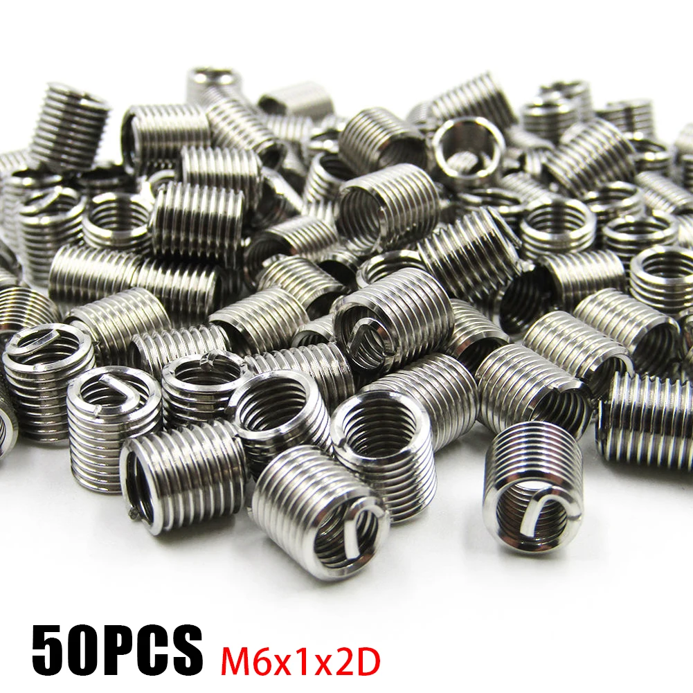Wire Thread Thread Reducer Insert Screw Bushing M6*1*2D Strong Connection Thread Insert Screw Bushing 100% Brand New
Wire Thread Thread Reducer Insert Screw Bushing M6*1*2D Strong Connection Thread Insert Screw Bushing 100% Brand New