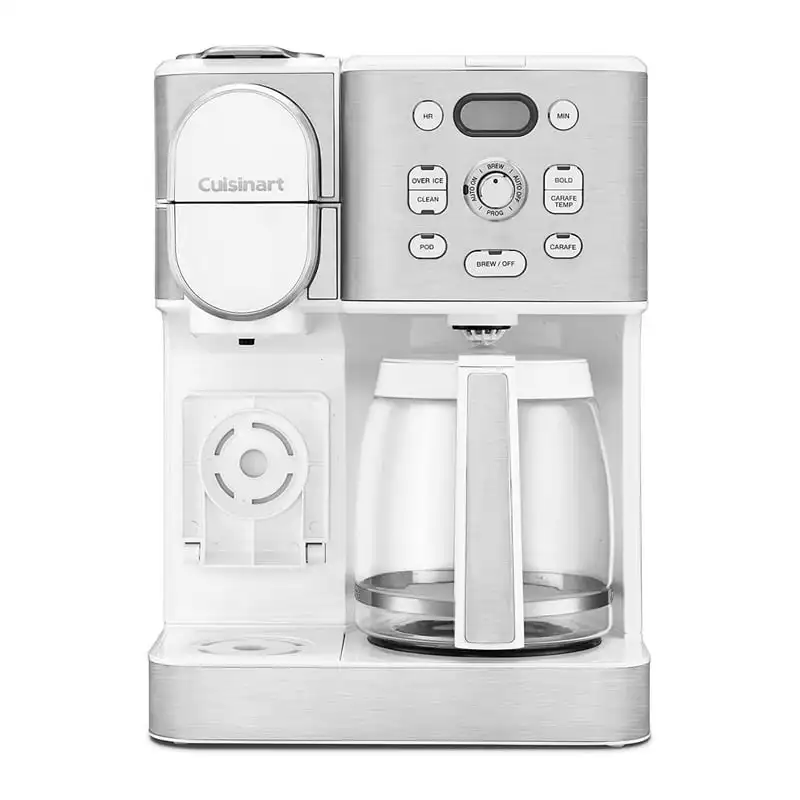 Stainless Steel Coffee Center Combo Coffee Maker (White)
Stainless Steel Coffee Center Combo Coffee Maker (White)