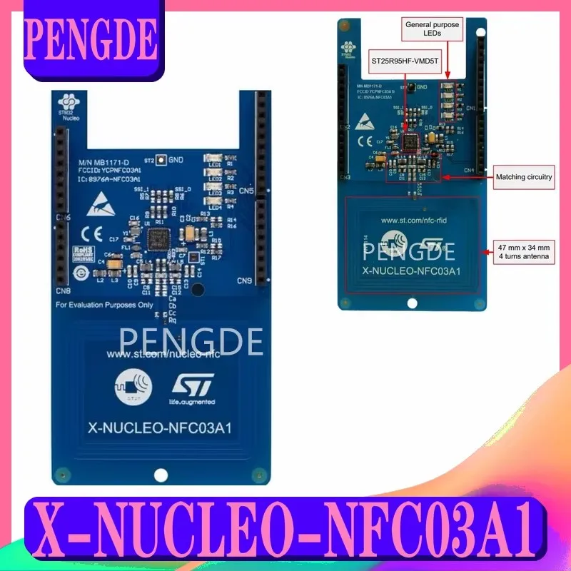 Spot X-NUCLEO-NFC03A1 STM32 CR95HF/ST25R95 Расширение устройства чтения карт NFC новая плата