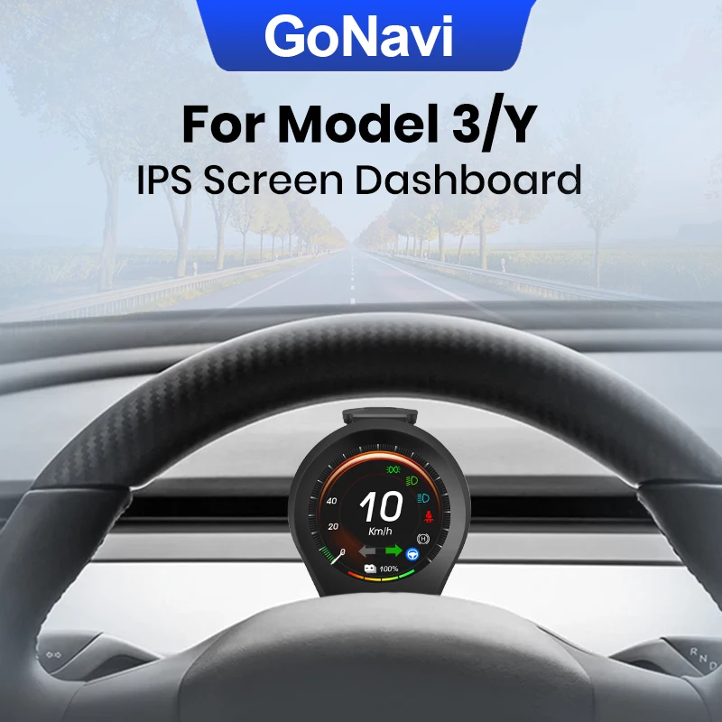 GoNavi for Tesla Model 3 Model Y Car Instrument Cluster Retrofit Multimedia Digital LCD Dashboard Head-up Display Speedometer
GoNavi for Tesla Model 3 Model Y Car Instrument Cluster Retrofit Multimedia Digital LCD Dashboard Head-up Display Speedometer