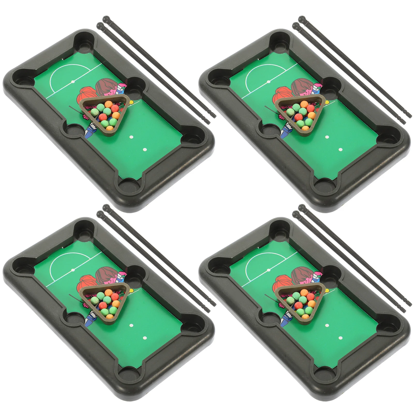 4 Sets Billiards Game Toy Desktop Mini Table Kids Playset Pool Tables For Adulttoy Miniature Sports
4 Sets Billiards Game Toy Desktop Mini Table Kids Playset Pool Tables For Adulttoy Miniature Sports