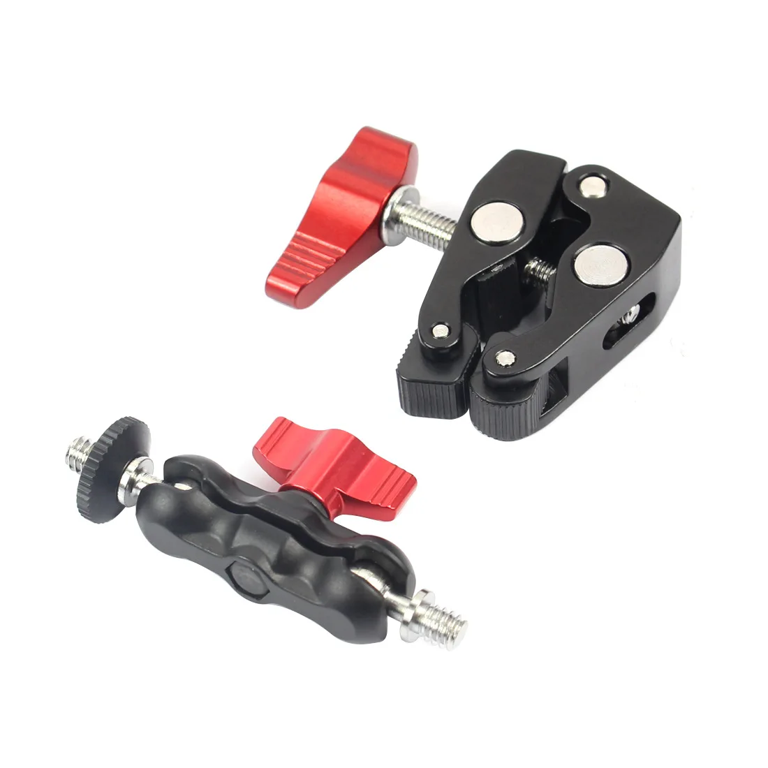 Multifunctional magic arm fixture/clamp/suitable for magic arm SLR camera rail with 1/4 thread
Multifunctional magic arm fixture/clamp/suitable for magic arm SLR camera rail with 1/4 thread