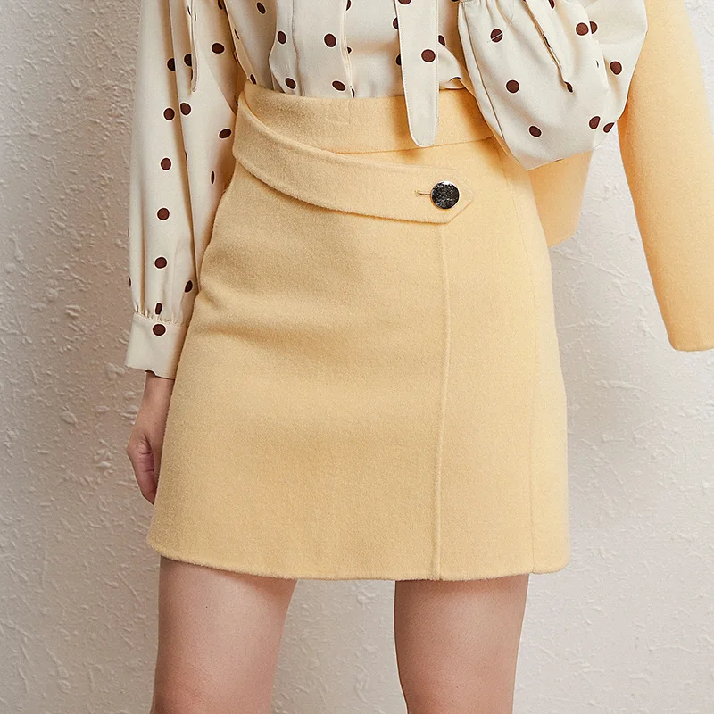 Женская офисная юбка, черная двухсторонняя юбка для осени и зимы, 2023 
Женская офисная юбка, черная двухсторонняя юбка для осени и зимы, 2023