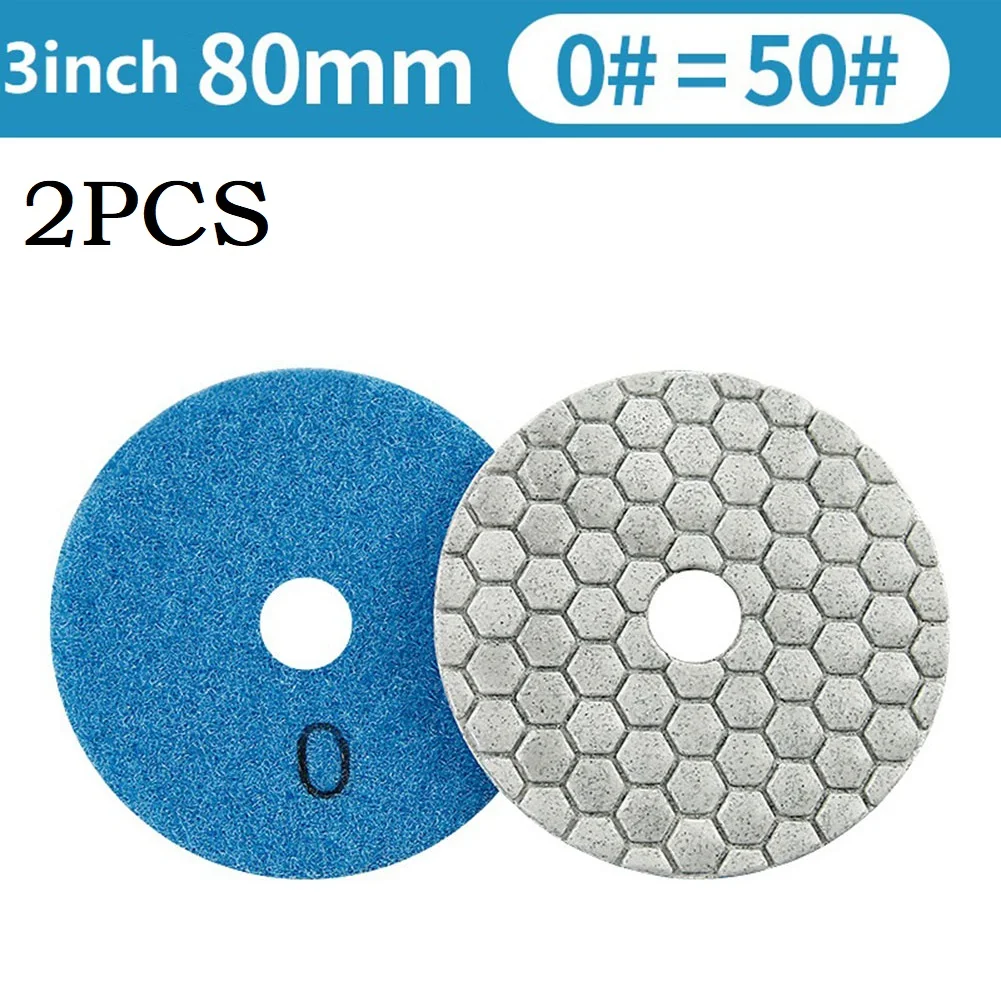 2PCS Diamond Resin Dry Polishing Pad 3 Inch Sharp Type For Granite Marble Quartzite Glass Sanding Disc Power Tools Accessories
2PCS Diamond Resin Dry Polishing Pad 3 Inch Sharp Type For Granite Marble Quartzite Glass Sanding Disc Power Tools Accessories