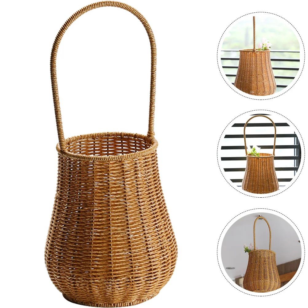 Basket Flower Rattan Woven Storage Wedding Vase Hand Wicker Floral Baskets Made Retro Vegetable Container Farmhouse Holder
Basket Flower Rattan Woven Storage Wedding Vase Hand Wicker Floral Baskets Made Retro Vegetable Container Farmhouse Holder