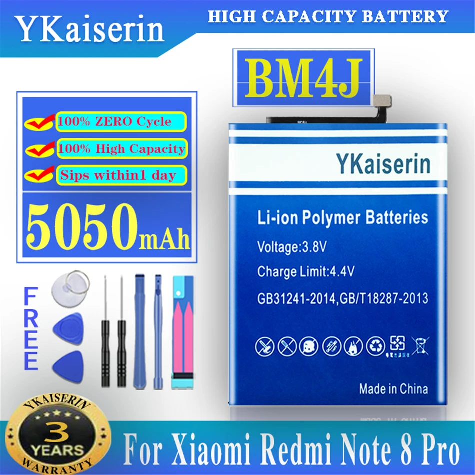 100% Оригинальный аккумулятор ykaisсеребрин 5050 мАч BM4J для Xiaomi Redmi Note 8 Pro Note8 Pro оригинальный сменный аккумулятор для телефона
100% Оригинальный аккумулятор ykaisсеребрин 5050 мАч BM4J для Xiaomi Redmi Note 8 Pro Note8 Pro оригинальный сменный аккумулятор для телефона