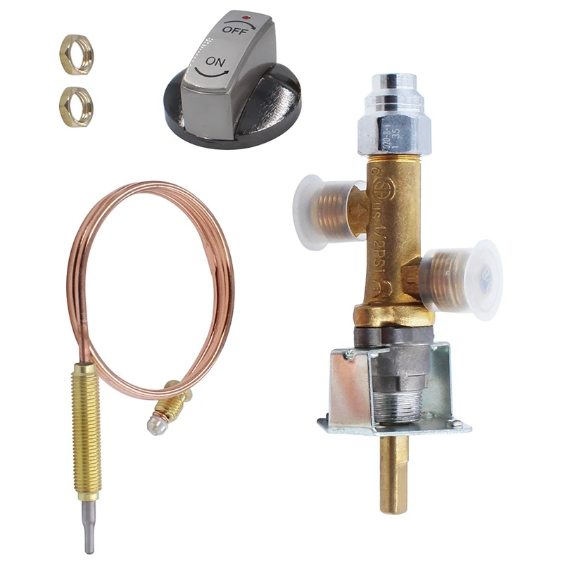 5/8In(3/8In Swivel Flare)Male Flare Gas Safety Control Valve Thermocouple Assembly Kit For Low Pressure Propane Fire Pit
5/8In(3/8In Swivel Flare)Male Flare Gas Safety Control Valve Thermocouple Assembly Kit For Low Pressure Propane Fire Pit