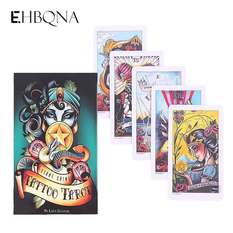Eight Coins Tattoo Tarot Cards Oracle English Guidance Divination Deck Entertainment Parties Board Game Tarot Cards Fortune Test
Eight Coins Tattoo Tarot Cards Oracle English Guidance Divination Deck Entertainment Parties Board Game Tarot Cards Fortune Test