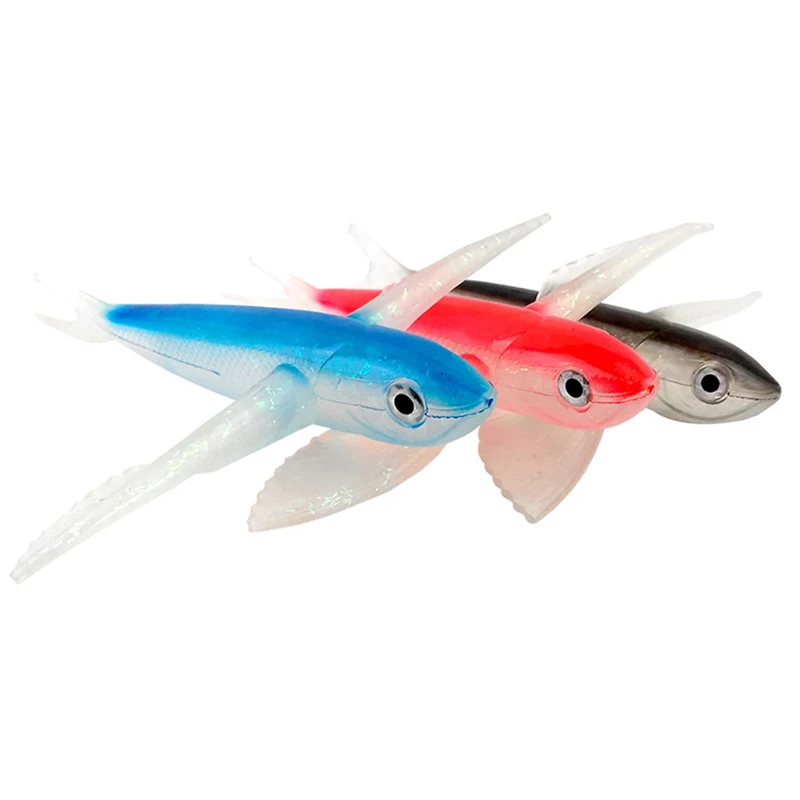 21cm Bionic Flying Fish Artificial Fishing Lure Seawater Bait Boat Trolling Tuna Mackerel Soft Baits Fishing Accessories
21cm Bionic Flying Fish Artificial Fishing Lure Seawater Bait Boat Trolling Tuna Mackerel Soft Baits Fishing Accessories