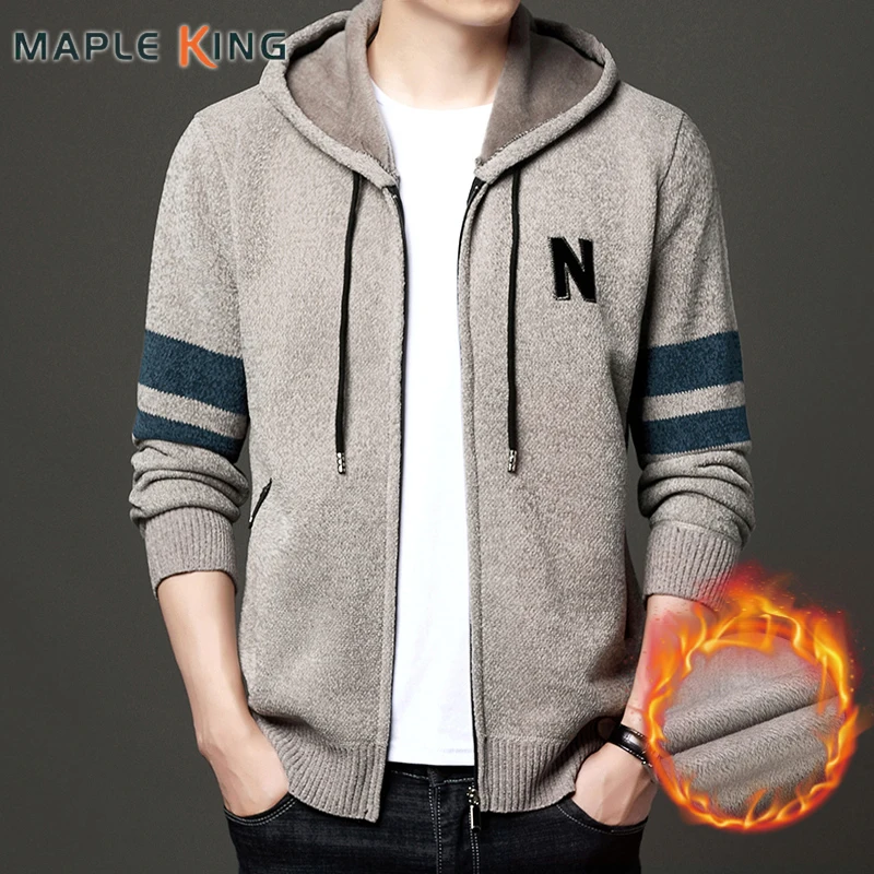 Мужской вязаный кардиган с капюшоном, винтажный Повседневный плотный теплый флисовый свитер на молнии, мужские деловые куртки
Мужской вязаный кардиган с капюшоном, винтажный Повседневный плотный теплый флисовый свитер на молнии, мужские деловые куртки