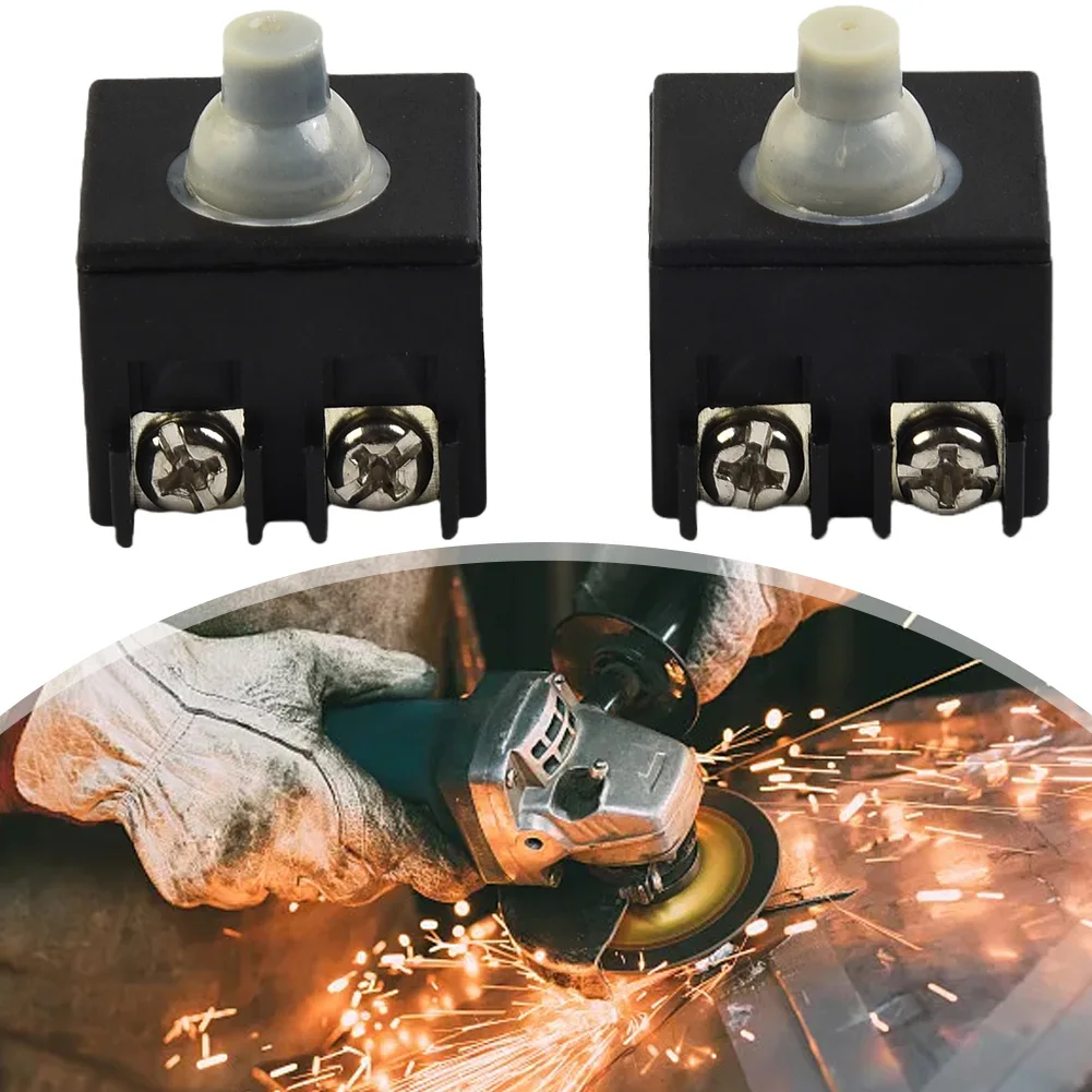 2PCS Angle Grinder Switch Black Plastic Casing Push Button Switch 250V 6A Replacement 100mm Angle Grinder Broken Accessories
2PCS Angle Grinder Switch Black Plastic Casing Push Button Switch 250V 6A Replacement 100mm Angle Grinder Broken Accessories
