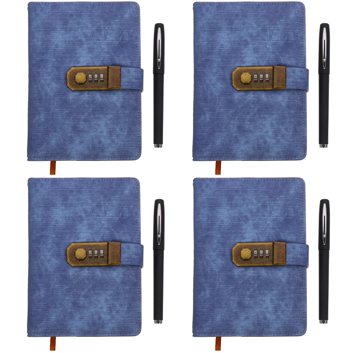 4 Sets Lockable Diary Vintage Notebook with Lock Lockable Notebook and Pen Password Diary for Girl
4 Sets Lockable Diary Vintage Notebook with Lock Lockable Notebook and Pen Password Diary for Girl
