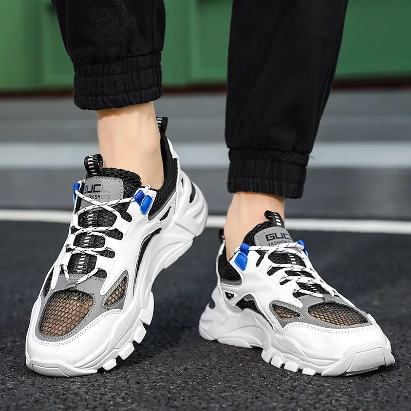 Кроссовки мужские на платформе, Вулканизированная подошва, плоская подошва, бандаж, сетчатые, повседневная спортивная обувь, 42 43 44
Кроссовки мужские на платформе, Вулканизированная подошва, плоская подошва, бандаж, сетчатые, повседневная спортивная обувь, 42 43 44
