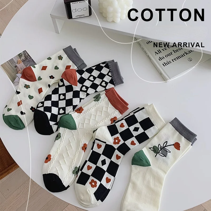 SP&CITY Korean Fashion Flower Patterned Short Socks Women Sports Breathable Cotton Socks Hipster College Style Harajuku Sock
SP&CITY Korean Fashion Flower Patterned Short Socks Women Sports Breathable Cotton Socks Hipster College Style Harajuku Sock