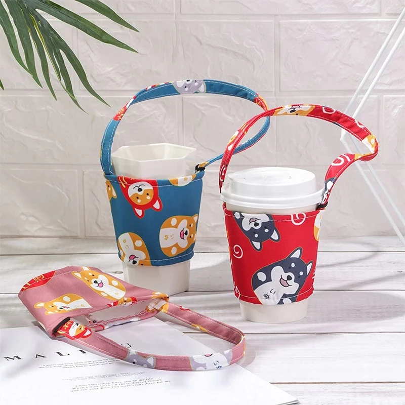 Cartoon Canvas Coffee Tea Mug Bag Dog Series Handbag with Handle Beverage Cups Holders Outdoor Travel Picnic Wrap Bags
Cartoon Canvas Coffee Tea Mug Bag Dog Series Handbag with Handle Beverage Cups Holders Outdoor Travel Picnic Wrap Bags
