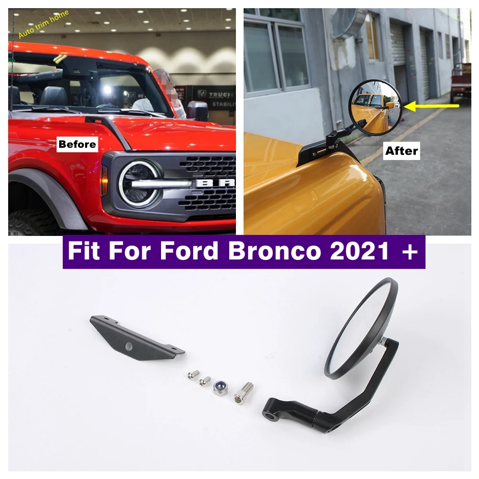 Car Engine Hood Rearview Mirror Retrofit Part Degree Adjustable Wide Angle Blind Spot Cover Trim Fit For Ford Bronco 2021 2022
Car Engine Hood Rearview Mirror Retrofit Part Degree Adjustable Wide Angle Blind Spot Cover Trim Fit For Ford Bronco 2021 2022