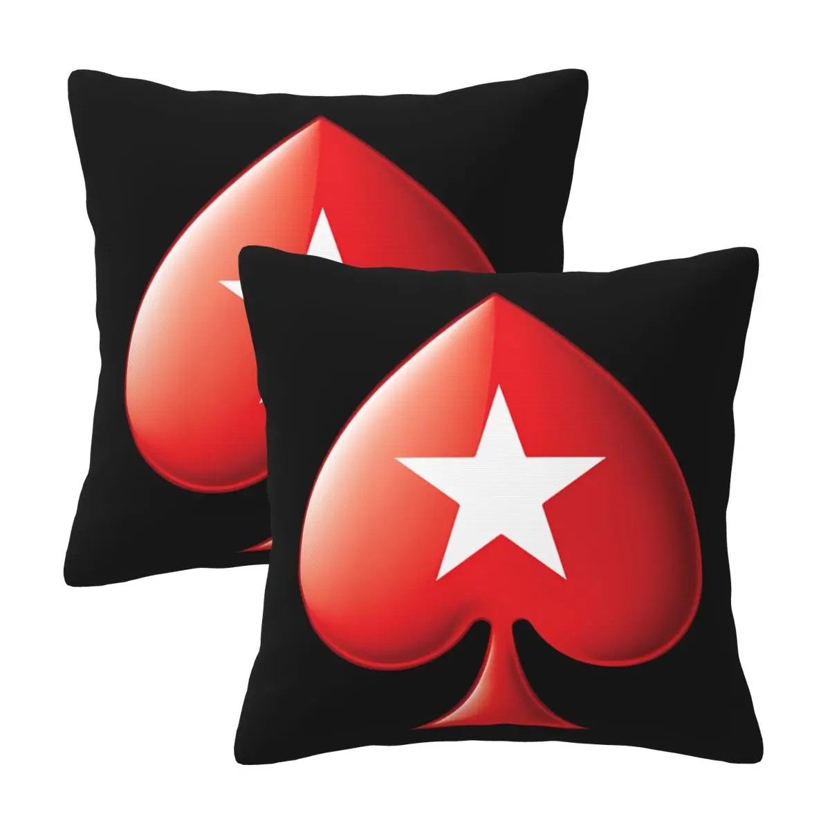 

PokerStars Fashion Pillowcases Decorative Pillow Covers Soft and Cozy 2 PCS