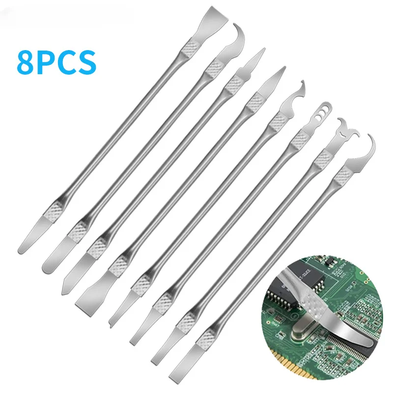 8Pcs Ultra Thin IC Chip CPU NAND Blade Knife Motherboard Maintenance UV Glue Cleaner Remover Phone Disassemble Repair Tools 
8Pcs Ultra Thin IC Chip CPU NAND Blade Knife Motherboard Maintenance UV Glue Cleaner Remover Phone Disassemble Repair Tools