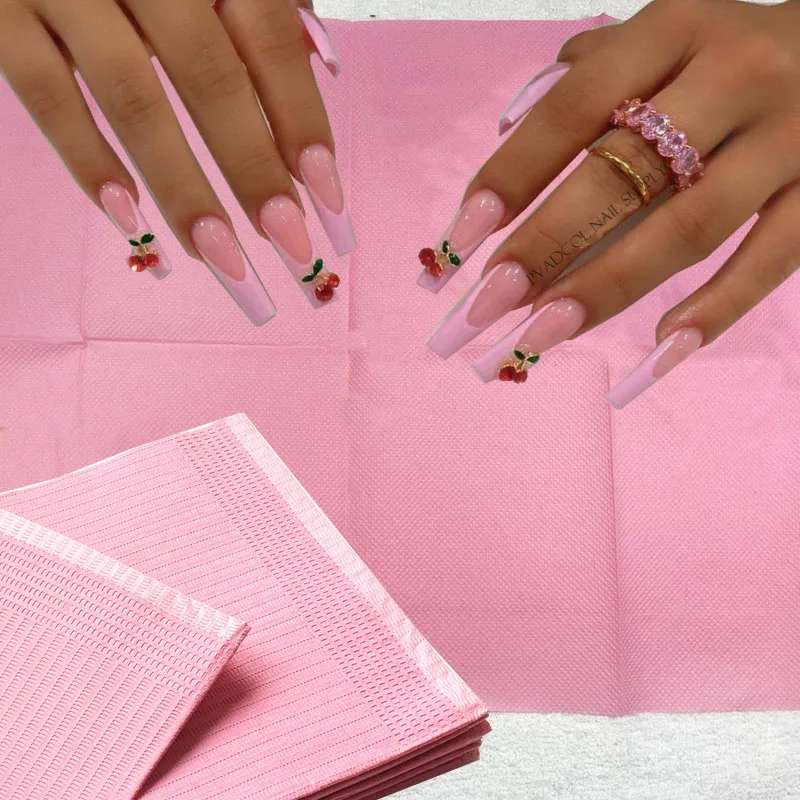 10pcs Disposable Nail Art Pink Lint Free Table Towels Mats Paper Waterproof Acrylic Nails Manicure Salon Tool
10pcs Disposable Nail Art Pink Lint Free Table Towels Mats Paper Waterproof Acrylic Nails Manicure Salon Tool