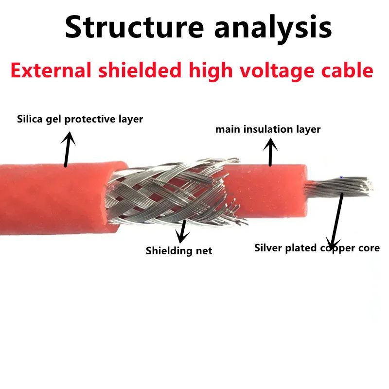 Высоковольтный провод Gyxzv, силиконовый экранированный испытательный кабель, 20/30/50 кв100 кВ, 1 м, 18/17/15/13/11 Awg, провод для проверки высокого напряжения
Высоковольтный провод Gyxzv, силиконовый экранированный испытательный кабель, 20/30/50 кв100 кВ, 1 м, 18/17/15/13/11 Awg, провод для проверки высокого напряжения