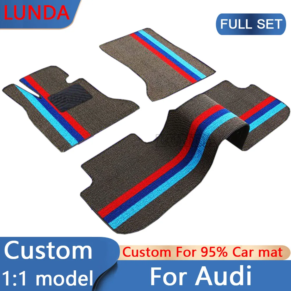 Коврики LUNDA автомобильные под заказ, коврики для Audi Q2 Q3 Q5 Q7 TT S3 S4 S5 S7 R8 RS3 RS4 RS5 A1 A3 A4 A5 A6 A7 B7 B9, аксессуары для автомобильного ковра
Коврики LUNDA автомобильные под заказ, коврики для Audi Q2 Q3 Q5 Q7 TT S3 S4 S5 S7 R8 RS3 RS4 RS5 A1 A3 A4 A5 A6 A7 B7 B9, аксессуары для автомобильного ковра