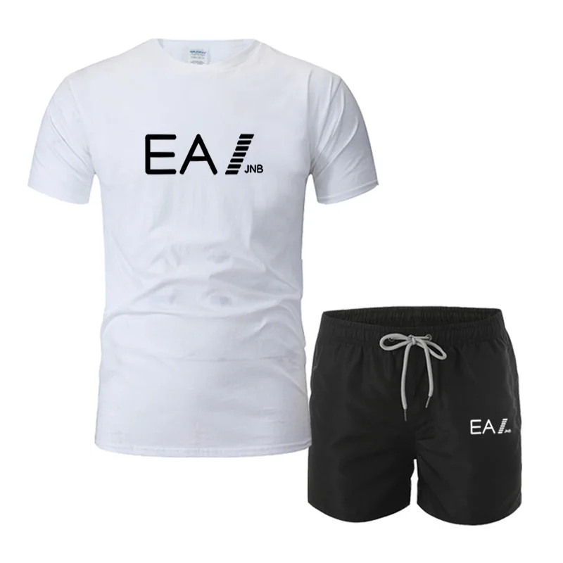 Summer Men's Clothes Brand Tracksuit Jogging Set Shorts Cotton T-shirts 2 Piece Outfit Man Streetwear Sportswear Training Suit
Summer Men's Clothes Brand Tracksuit Jogging Set Shorts Cotton T-shirts 2 Piece Outfit Man Streetwear Sportswear Training Suit