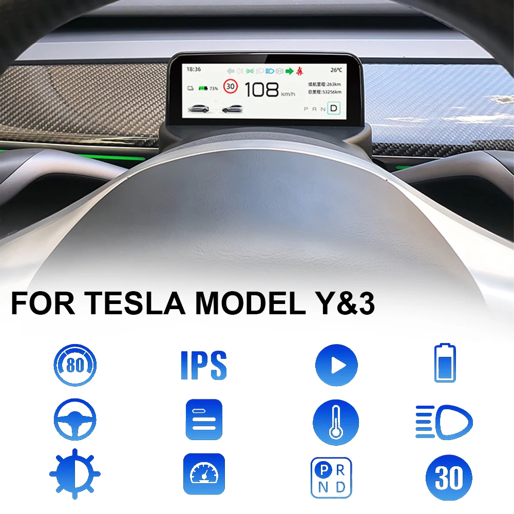 2023 New 5.16" HD LCD Meter IPS Speedometer Gauge Cluster For Tesla Model 3/Y Heads Up Display Instrument Cluster Display
2023 New 5.16" HD LCD Meter IPS Speedometer Gauge Cluster For Tesla Model 3/Y Heads Up Display Instrument Cluster Display