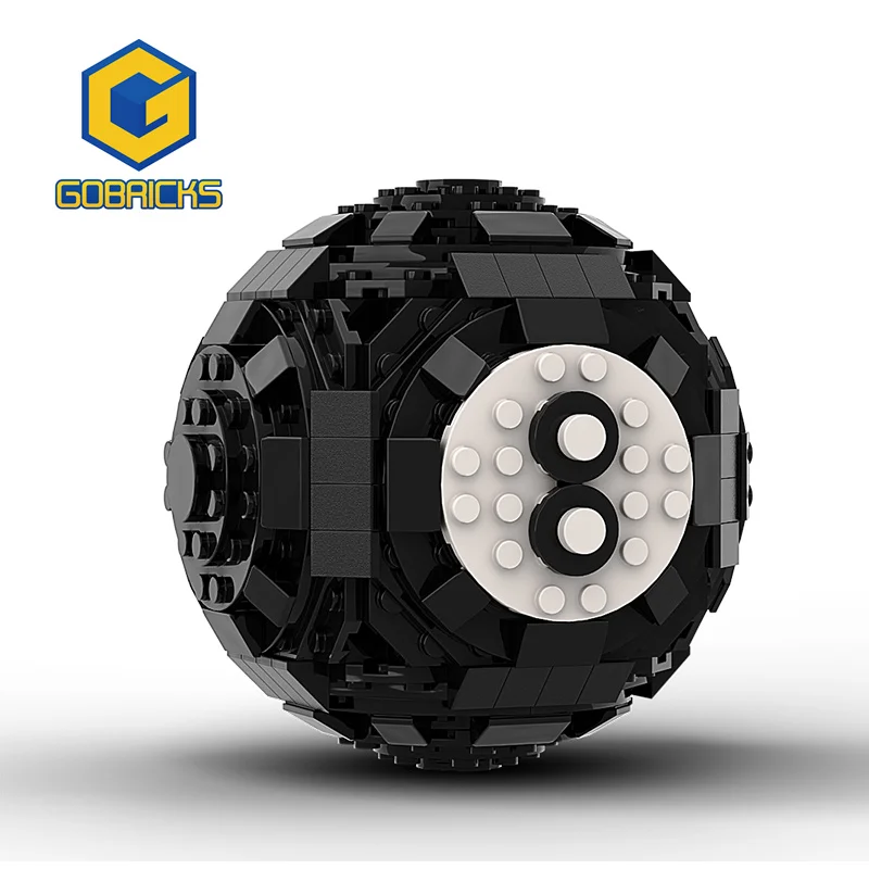 

Gobrick креативный бильярдный черный 8 мяч строительные блоки дизайнерские игрушки для детей образовательные блоки Коллекционная модель для мальчиков