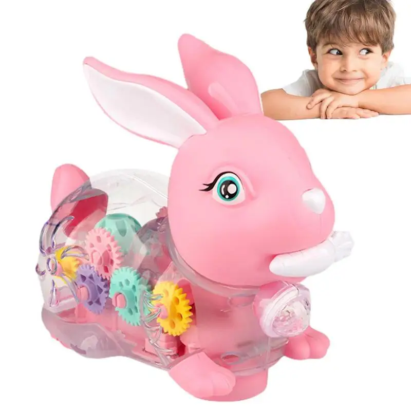 Electric Robot Walking Rabbit Toy Transparent Gear Walking Imitation Animal Toys for Boys Girls with Battery-powered Light Sound
Electric Robot Walking Rabbit Toy Transparent Gear Walking Imitation Animal Toys for Boys Girls with Battery-powered Light Sound