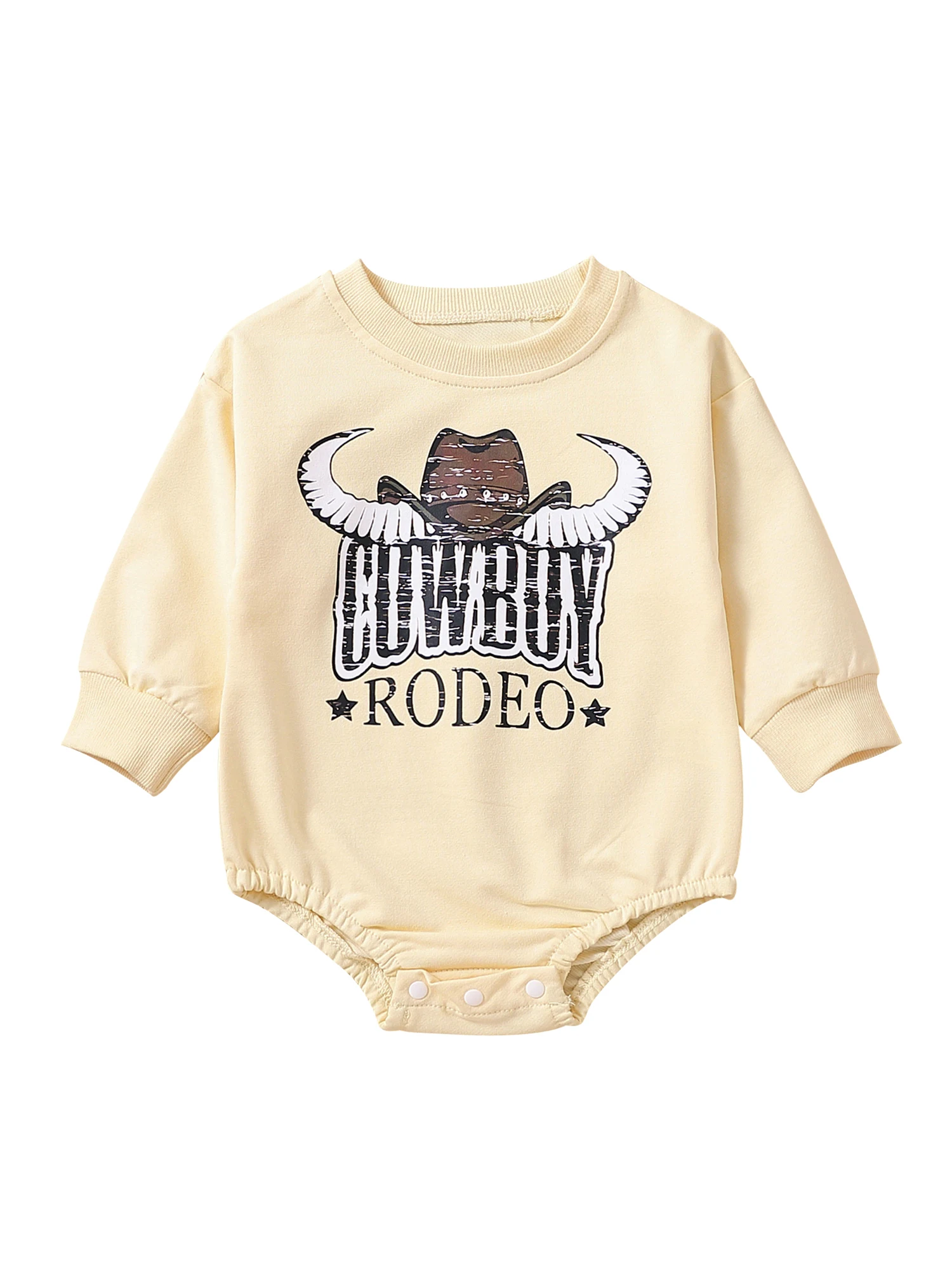 Baby Boy Girl Romper Long Sleeve Round Neck Letters Bull Print Crotch Buttons Casual Spring Fall Bodysuit
Baby Boy Girl Romper Long Sleeve Round Neck Letters Bull Print Crotch Buttons Casual Spring Fall Bodysuit