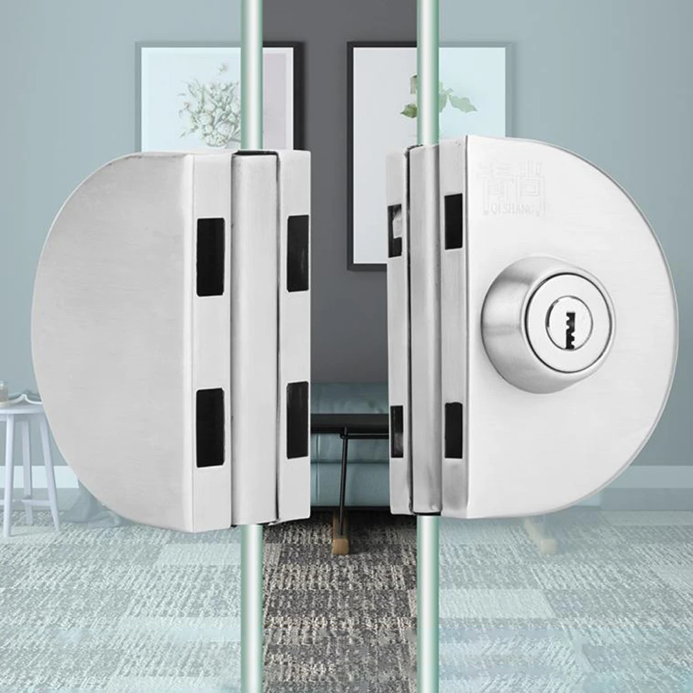 Glass Door Lock Display Cabinet Showcase Locks Stainless Steel Double Door No Need Drilling Anti-Theft Home Door Hardware
Glass Door Lock Display Cabinet Showcase Locks Stainless Steel Double Door No Need Drilling Anti-Theft Home Door Hardware