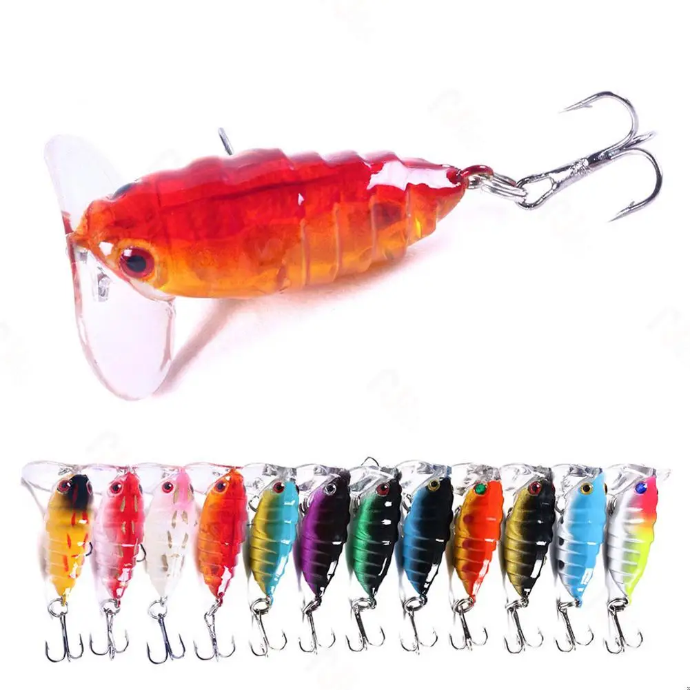 Floating Lure 4.4g Bionic Artificial Wobblers Bait Colorful Insect Fake Lures Fishing Tackle Length 4cm
Floating Lure 4.4g Bionic Artificial Wobblers Bait Colorful Insect Fake Lures Fishing Tackle Length 4cm